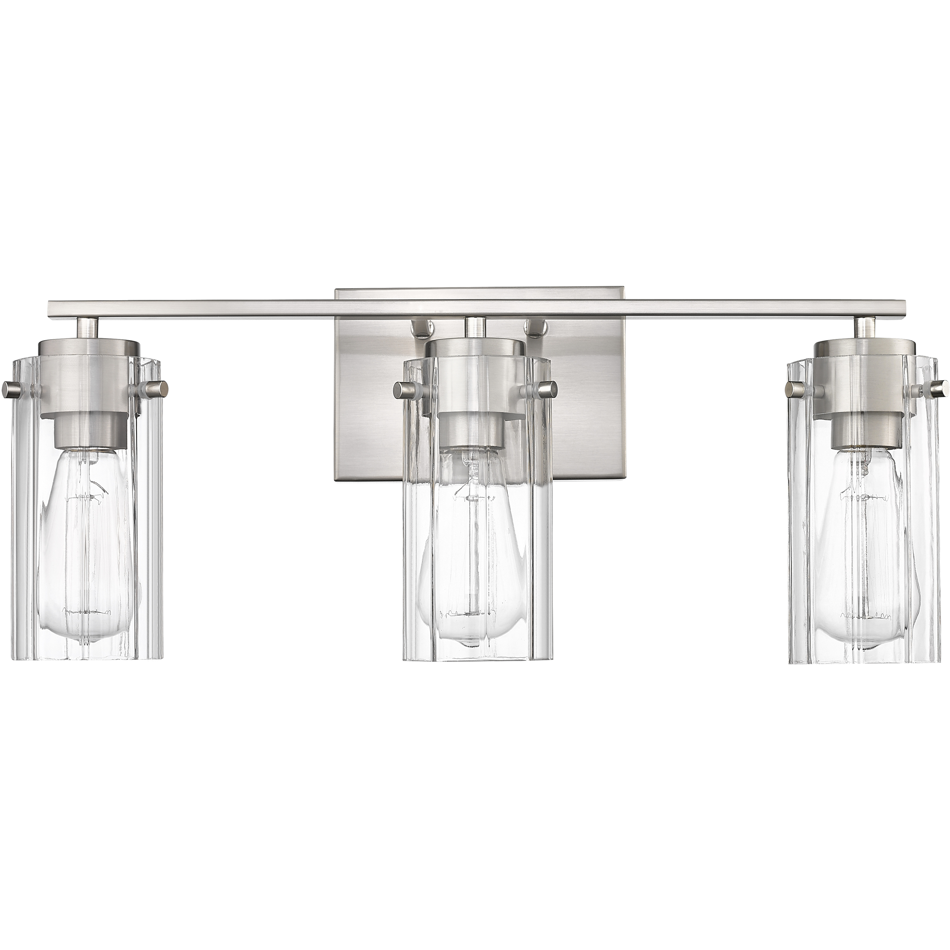 Serena 3 Light 21.5 inch Brushed Nickel Bathroom Vanity Light Wall Light